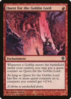 Quest for the Goblin Lord x1 Worldwake MTG Magic the Gathering Red Card - Image 1