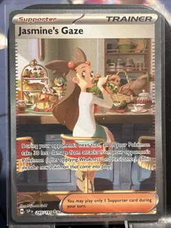 Pokemon Jasmine's Gaze 245/191, from Surging Sparks set, Special Illust. Rare - Image 1