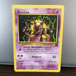 Pokemon Card - Mewtwo Black Star Promo # 14 WOTC Non Holo - Image 1