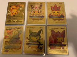 Lot of 23 Pokemon Gold Fan Art Collector's Cards Charizard, Pikachu, Ancient Mew - Image 1