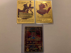 Lot of 23 Pokemon Gold Fan Art Collector's Cards Charizard, Pikachu, Ancient Mew - Image 3