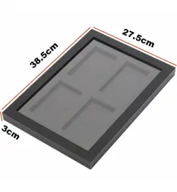 4 Slot Graded Card Display Frame PSA Trading Card Pokemon Yugioh TCG Wall Mount - Image 3