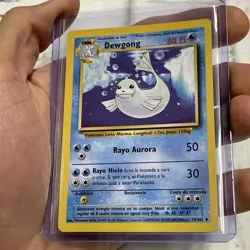 Pokemon DEWGONG 25/102 BASE SET VINTAGE WOTC Pokemon Card Unlimited NM Spanish - Image 2