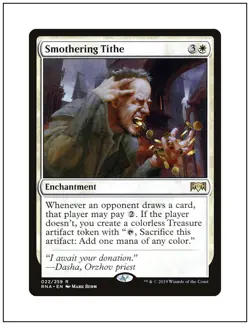 1x Smothering Tithe, Ravnica Allegiance, Magic the Gathering MTG NM - Image 1
