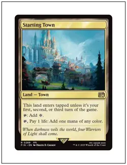 1x Starting Town, Final Fantasy, Magic the Gathering MTG NM - Image 1