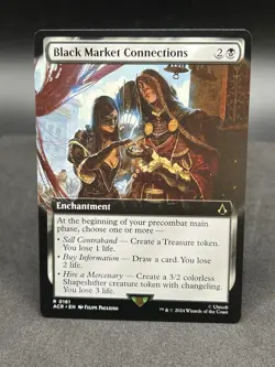 Black Market Connections Extended Art Regular MTG Assassin's Creed NM ACR 161 - Image 1