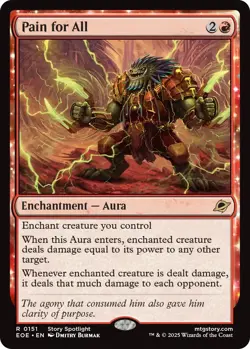Pain for All 0151 ~ Foil Rare NM MTG Edge of Eternities - Image 1