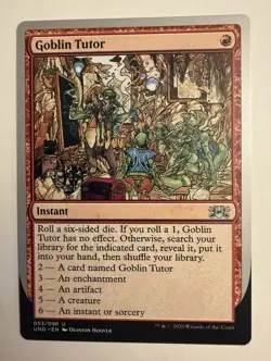 Goblin Tutor Unsanctioned Near Mint MTG Magic Instant Red 53 Uncommon UND 2020 - Image 1