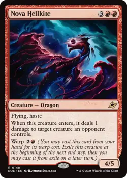 Nova Hellkite 0148 ~ Rare NM MTG Edge of Eternities - Image 1