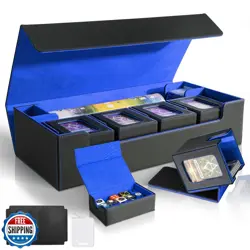 Jaffzora Card Deck Box for MTG Commander, Large 6 in 1 Card Storage Display C - Image 1