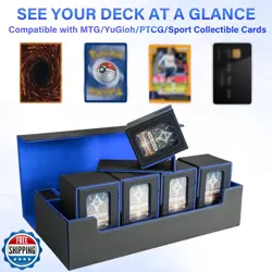 Jaffzora Card Deck Box for MTG Commander, Large 6 in 1 Card Storage Display C - Image 4