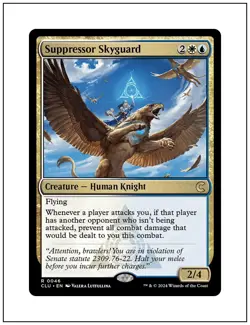 1x Suppressor Skyguard, Ravnica Clue Edition, Magic the Gathering MTG NM - Image 1