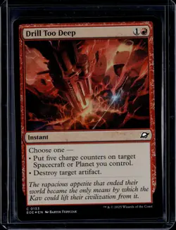 Drill Too Deep - 133 - Foil - EOE - NM - MTG Magic the Gathering - Image 1
