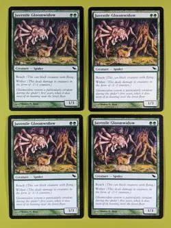 Juvenile Gloomwidow x4 Shadowmoor 4x Playset Magic the Gathering MTG - Image 1