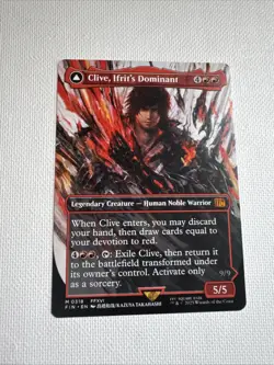 Clive, Ifrit's Dominant (Borderless) (0318) Final Fantasy Non Foil MTG Near Mint - Image 1