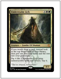 1x Underrealm Lich, Ravnica Clue Edition, Magic the Gathering MTG NM - Image 1