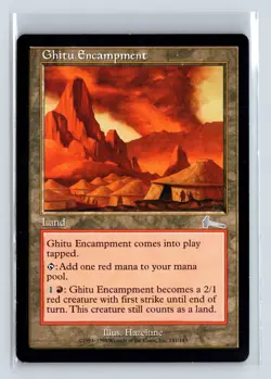 GHITU ENCAMPMENT - MTG Magic the Gathering Card - Urza's Legacy - Uncommon - Image 1
