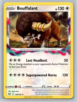 Bouffalant #148/196 SWSH11: Lost Origin Rare - Pokemon Cards F35 - Image 1