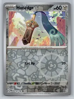 Honedge #130/182 SV04: Paradox Rift Reverse Holo Common - Pokemon Cards F35 - Image 1