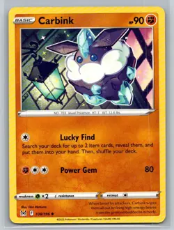 Carbink #108/196 SWSH11: Lost Origin Uncommon - Pokemon Cards F37 - Image 1