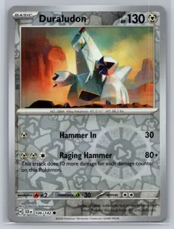 Duraludon #106/142 Stellar Crown Reverse Holo Common - Pokemon Cards F35 - Image 1