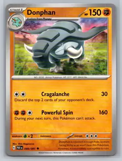 Donphan #049/091 SV: Paldean Fates Uncommon - Pokemon Cards F37 - Image 1