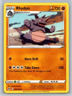 Rhydon #090/196 SWSH11: Lost Origin Uncommon - Pokemon Cards F38 - Image 1
