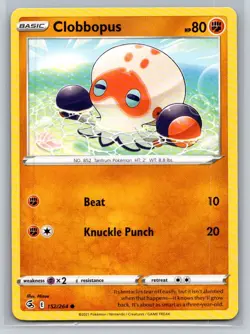 Clobbopus #152/264 SWSH08: Fusion Strike Common - Pokemon Cards F37 - Image 1