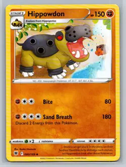 Hippowdon #080/189 SWSH10: Astral Radiance Uncommon - Pokemon Cards F37 - Image 1