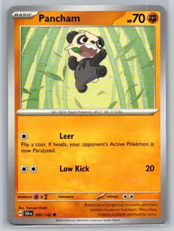 Pancham #085/142 Stellar Crown Common - Pokemon Cards F37 - Image 1