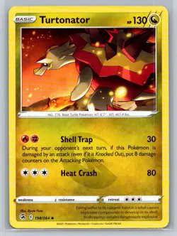 Turtonator #198/264 SWSH08: Fusion Strike Uncommon - Pokemon Cards F36 - Image 1