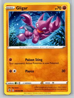 Gligar #140/264 SWSH08: Fusion Strike Common - Pokemon Cards F38 - Image 1