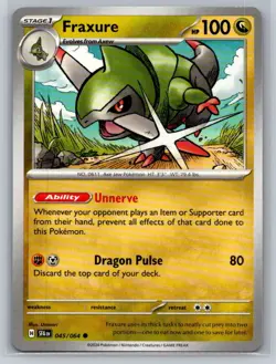 Fraxure #045/064 Shrouded Fable Common - Pokemon Cards F36 - Image 1