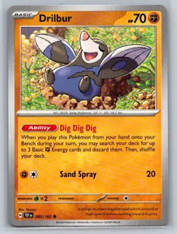 Drilbur #085/162 SV05: Temporal Forces Common - Pokemon Cards F37 - Image 1