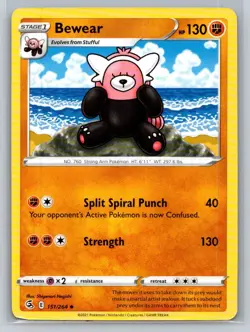 Bewear #151/264 SWSH08: Fusion Strike Uncommon - Pokemon Cards F37 - Image 1