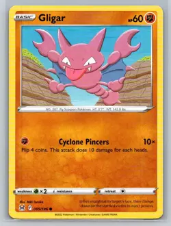 Gligar #095/196 SWSH11: Lost Origin Common - Pokemon Cards F38 - Image 1