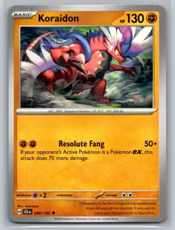 Koraidon #090/142 Stellar Crown Uncommon - Pokemon Cards F37 - Image 1