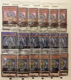 Yu-GI-OH Yugioh Black Magician Girl, Blue-Eyes Ultimate Dragon, Kuriboh 18 Set - Image 1