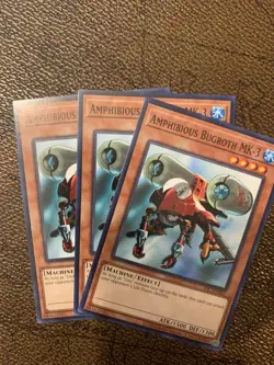 Yugioh Amphibious Bugroth MK-3 Common IOC 25th Anniversary X3 - Image 1