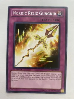Nordic Relic Gungnir STOR-EN070 - Yugioh! Yu Gi Oh! Rare 1st LP - Image 1