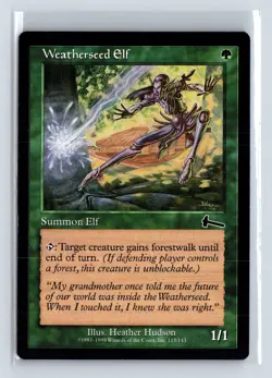 WEATHERSEED ELF - MTG Magic the Gathering Card - Urza's Legacy - Common - Image 1