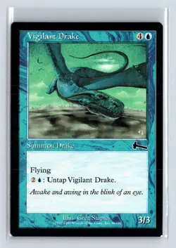 VIGILANT DRAKE - MTG Magic the Gathering Card - Urza's Legacy - Common - Image 1