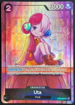 Uta Parallel SR ST08-002 Uta Premium Collection Promo One Piece Card - Image 1