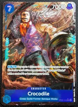 Crocodile OP09-046 Parallel SR Emperors In The New World One Piece Card - Image 1