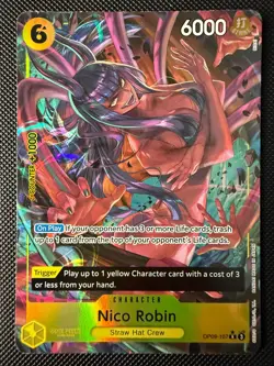 Nico Robin OP09-107 Parallel R Emperors In The New World One Piece Card - Image 1
