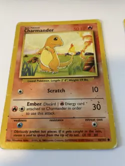 Original Vintage Pokemon Starter Cards Charmander, Squirtle, Bulbasaur - Image 4