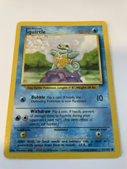Original Vintage Pokemon Starter Cards Charmander, Squirtle, Bulbasaur - Image 5