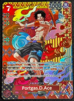 Portgas D Ace OP02-013 SR SP Two Legends One Piece Card - Image 1