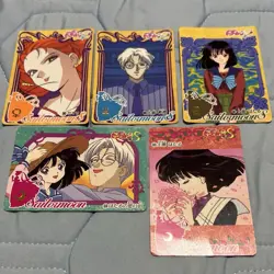 Sailor Moon S Card Saturn Domoe Hotaru Set Of 5 - Image 1