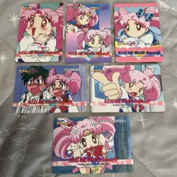 Sailor Moon Supers Amada Card Chibi 6 Cards - Image 1